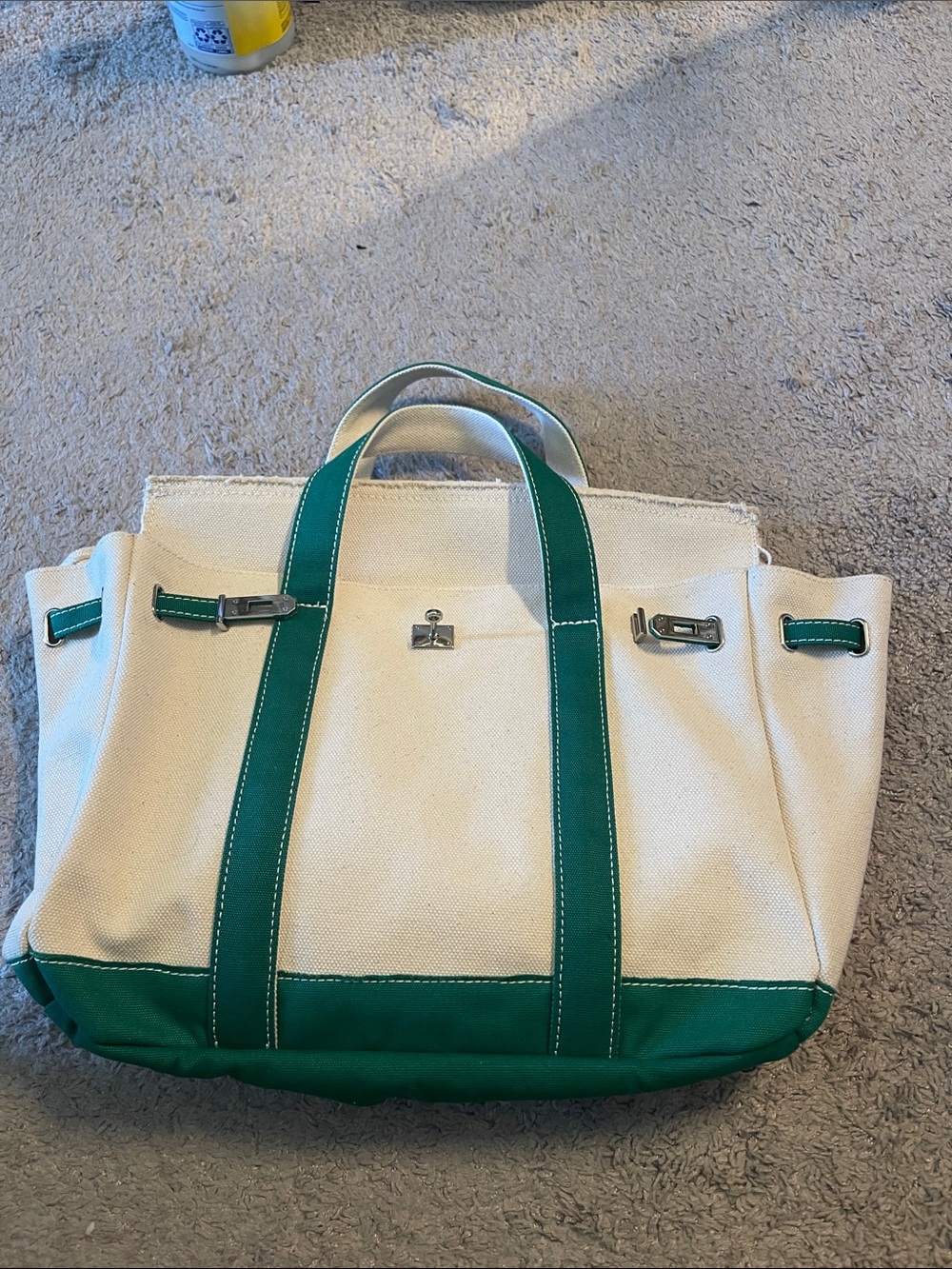 Brand new Canvas Tote Bag with buckles BOATKIN